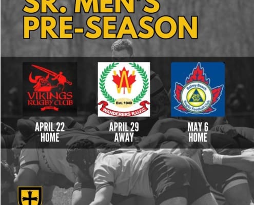 Senior Men Pre-Season Schedule