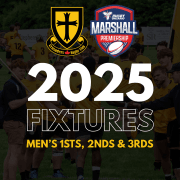 Crusaders Rugby Club Oakville 2025 fixtures for men's firsts, seconds and thirds.